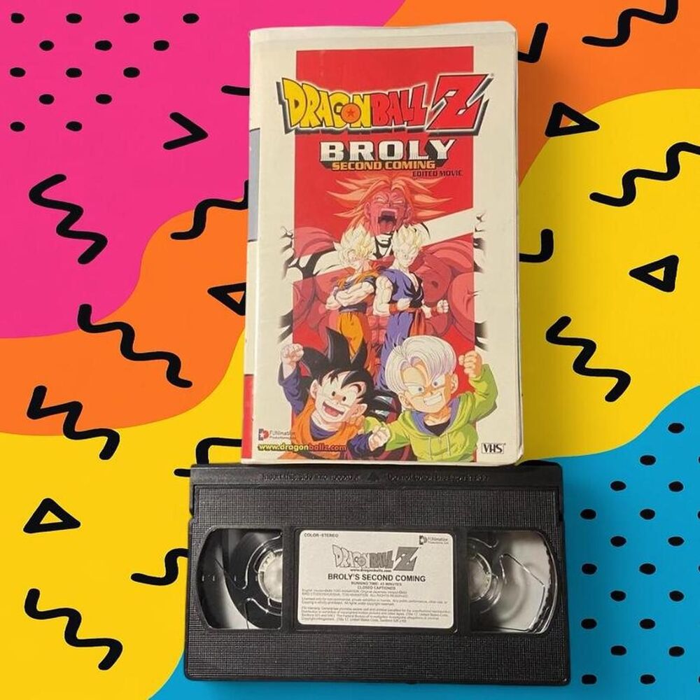 🔥 Vintage Dragon Ball Z “Broly: Second Coming” Edited Movie VHS – Clamshell Cas